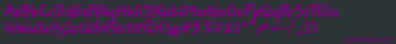 Шрифт Jakobextrac – фиолетовые шрифты на чёрном фоне
