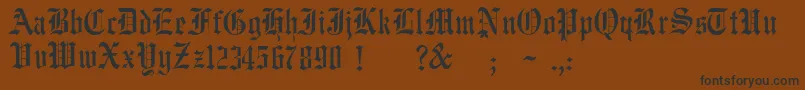 JmhWulfilaNew Font – Black Fonts on Brown Background