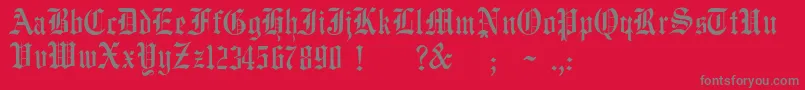 JmhWulfilaNew Font – Gray Fonts on Red Background