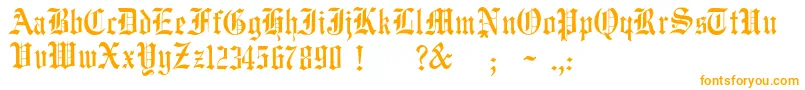 JmhWulfilaNew Font – Orange Fonts on White Background