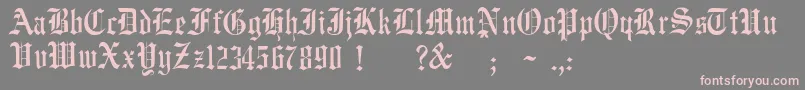 JmhWulfilaNew Font – Pink Fonts on Gray Background