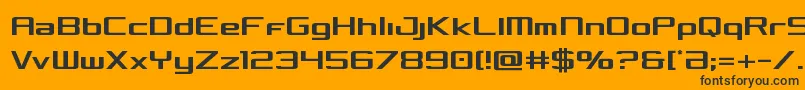 Concieliancond Font – Black Fonts on Orange Background