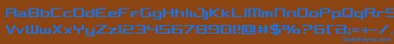 Шрифт Concieliancond – синие шрифты на коричневом фоне