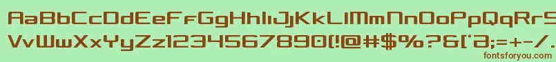 Concieliancond Font – Brown Fonts on Green Background