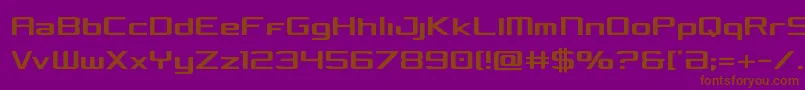 Concieliancond Font – Brown Fonts on Purple Background