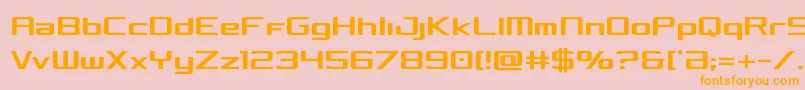 Concieliancond Font – Orange Fonts on Pink Background
