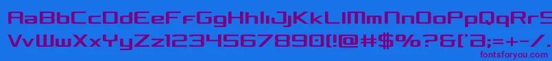 Concieliancond Font – Purple Fonts on Blue Background