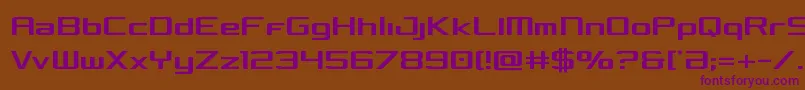 Concieliancond Font – Purple Fonts on Brown Background