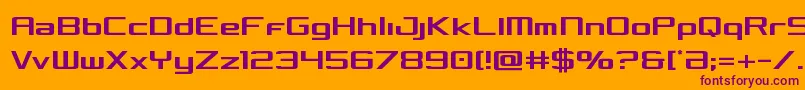 Concieliancond Font – Purple Fonts on Orange Background