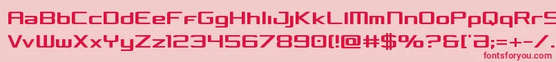 Concieliancond Font – Red Fonts on Pink Background