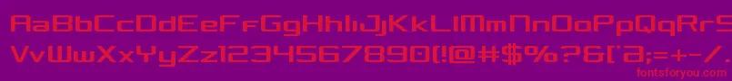 Concieliancond Font – Red Fonts on Purple Background