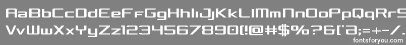 フォントConcieliancond – 灰色の背景に白い文字