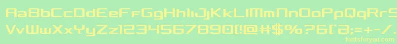 Concieliancond Font – Yellow Fonts on Green Background