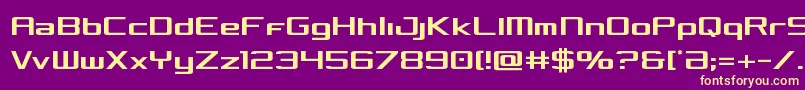 Concieliancond Font – Yellow Fonts on Purple Background