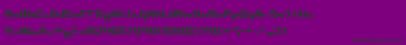 Minikstt Font – Black Fonts on Purple Background