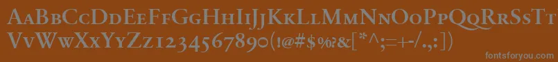 fuente SabonnextLtDemiSmallCaps – Fuentes Grises Sobre Fondo Marrón