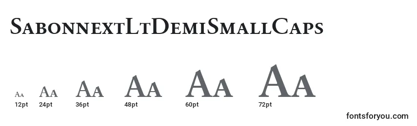 Размеры шрифта SabonnextLtDemiSmallCaps