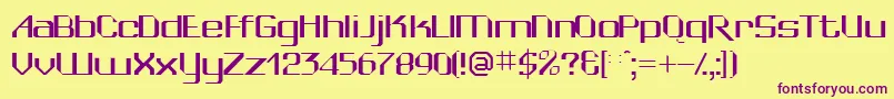 More about Wedgiessk Font Wedgiessk Font – Purple Fonts on Yellow Background