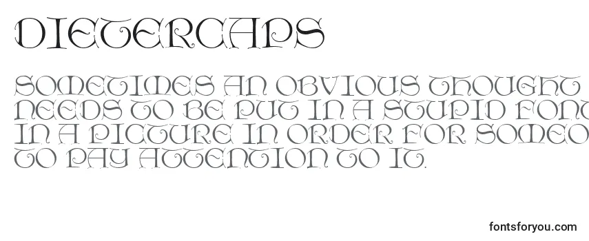 Dietercaps Font