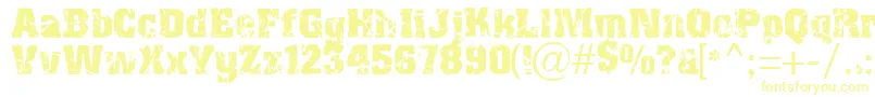 Distress Font – Yellow Fonts