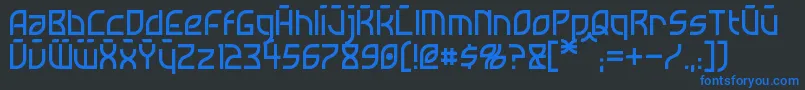 Więcej informacji o czcionce Neostar Czcionka Neostar – niebieskie czcionki na czarnym tle