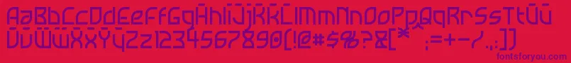 Neostar Font – Purple Fonts on Red Background