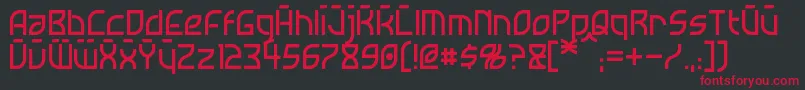 Neostar Font – Red Fonts on Black Background