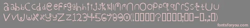 Подробнее о шрифте Yikatu Шрифт Yikatu – розовые шрифты на сером фоне