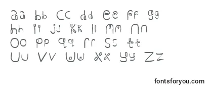 Schriftart Yikatu