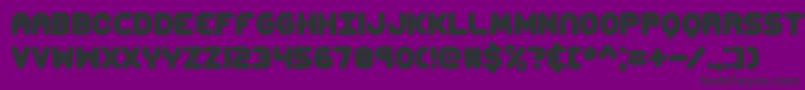 CorpulentCapsBrk Font – Black Fonts on Purple Background