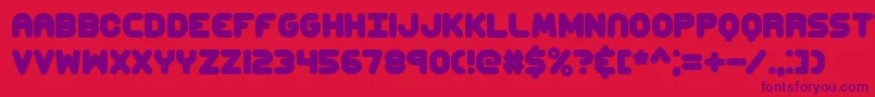 CorpulentCapsBrk Font – Purple Fonts on Red Background