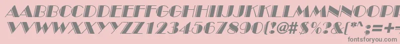 InviteEngravedSfItalic-Schriftart – Graue Schriften auf rosa Hintergrund