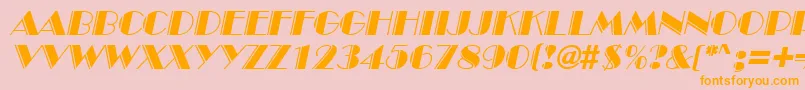 Weitere Informationen zur InviteEngravedSfItalic-Schriftart InviteEngravedSfItalic-Schriftart – Orangefarbene Schriften auf rosa Hintergrund