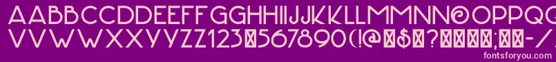 DkHofstad Font – Pink Fonts on Purple Background