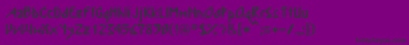 ScandiRegular Font – Black Fonts on Purple Background