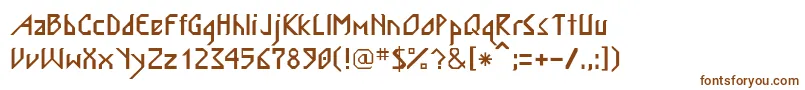 Шрифт ScandiRegular – коричневые шрифты на белом фоне
