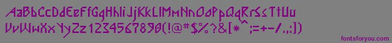 Шрифт ScandiRegular – фиолетовые шрифты на сером фоне