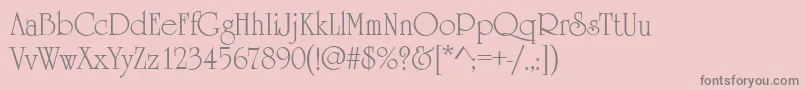 HoneymoonRegular Font – Gray Fonts on Pink Background