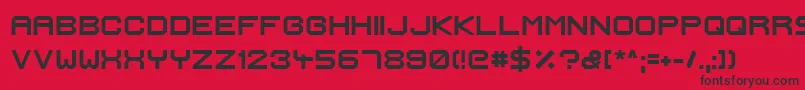 IgnisEtGlaciesExtraSharpBold Font – Black Fonts on Red Background