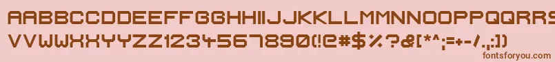IgnisEtGlaciesExtraSharpBold Font – Brown Fonts on Pink Background