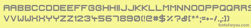 IgnisEtGlaciesExtraSharpBold Font – Gray Fonts on Yellow Background