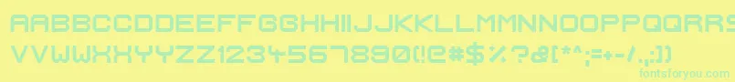 IgnisEtGlaciesExtraSharpBold Font – Green Fonts on Yellow Background
