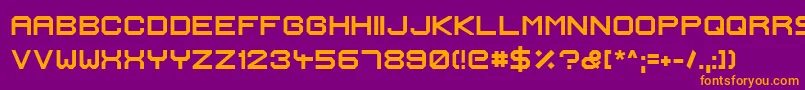 fuente IgnisEtGlaciesExtraSharpBold – Fuentes Naranjas Sobre Fondo Morado
