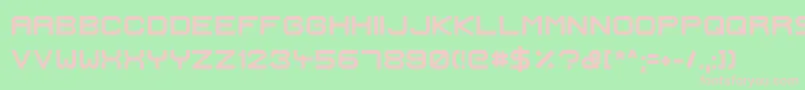 IgnisEtGlaciesExtraSharpBold Font – Pink Fonts on Green Background