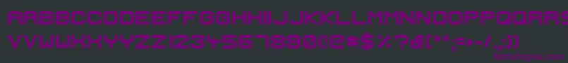 Czcionka IgnisEtGlaciesExtraSharpBold – fioletowe czcionki na czarnym tle