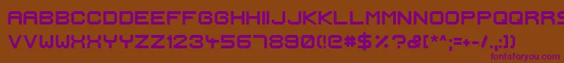 IgnisEtGlaciesExtraSharpBold Font – Purple Fonts on Brown Background