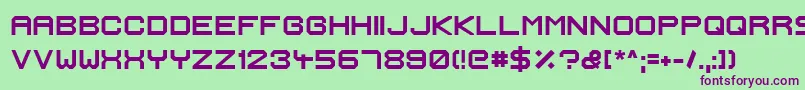 IgnisEtGlaciesExtraSharpBold Font – Purple Fonts on Green Background
