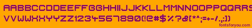 Шрифт IgnisEtGlaciesExtraSharpBold – фиолетовые шрифты на оранжевом фоне