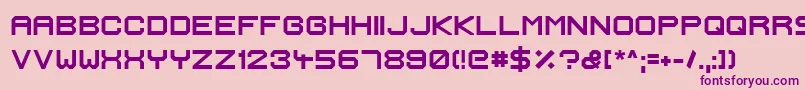Fonte IgnisEtGlaciesExtraSharpBold – fontes roxas em um fundo rosa