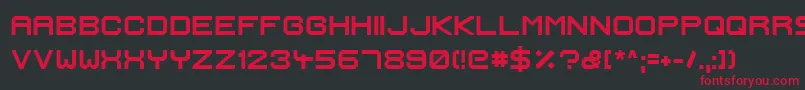 IgnisEtGlaciesExtraSharpBold Font – Red Fonts on Black Background